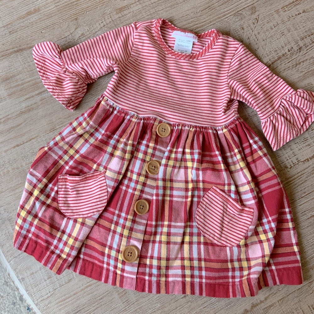 Bonnie Jean flannel fall dress size 2T